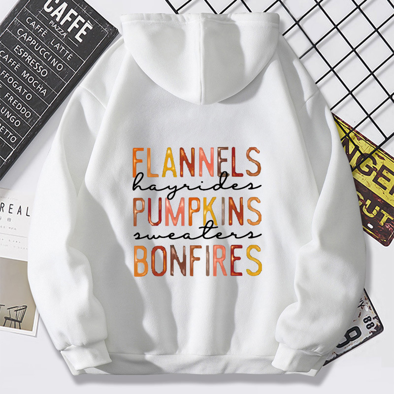 Designer's new autumn winter with fashionable printed lettering and a hooded fleece hoodie for women