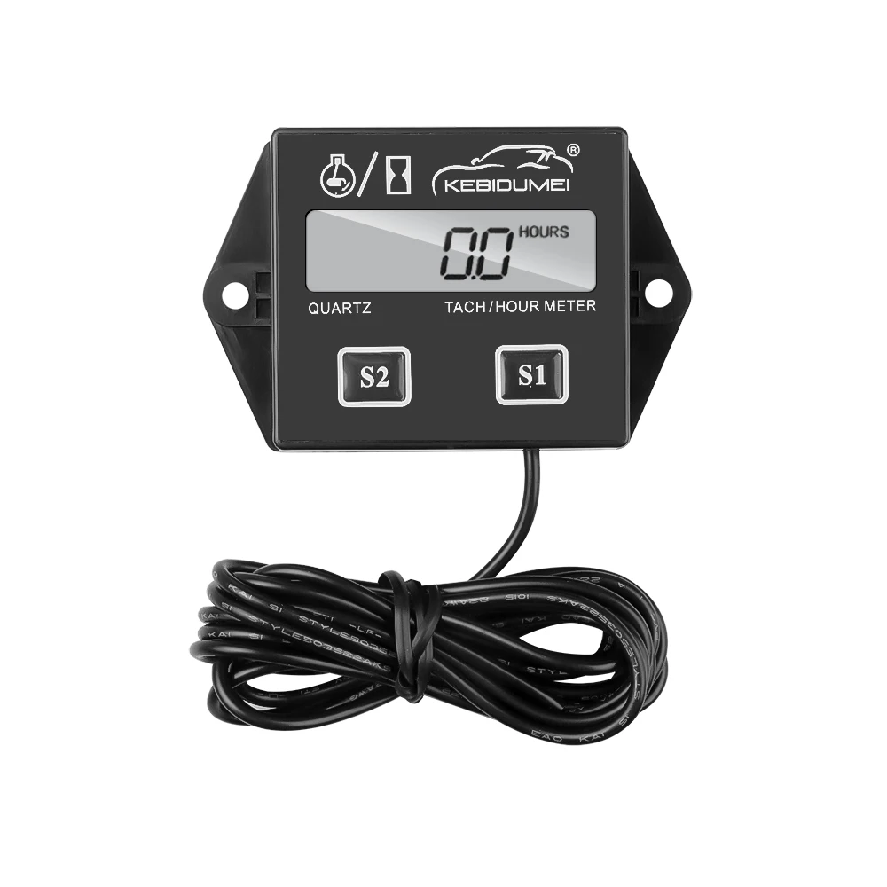 Digital Engine Tach Hour Meter Waterproof Tachometer Gauge Engine RPM LCD Display For Moto Marine Chainsaw Pit Bike Boat 2020