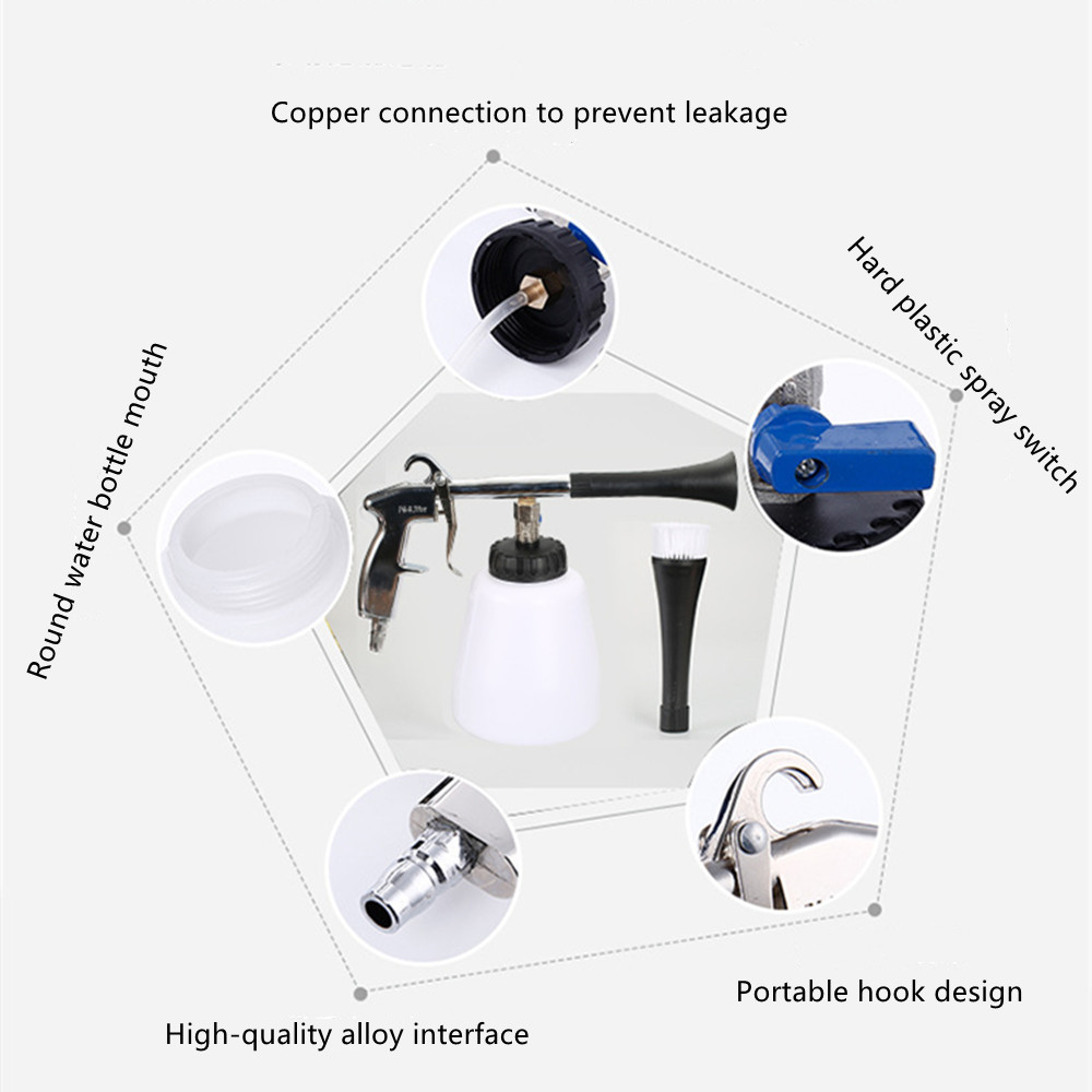 Car High Pressure Washer Automobiles Water Gun Car Dry Cleaning Gun Deep Clean Washing Accessories Tornado Cleaning Tool Styling