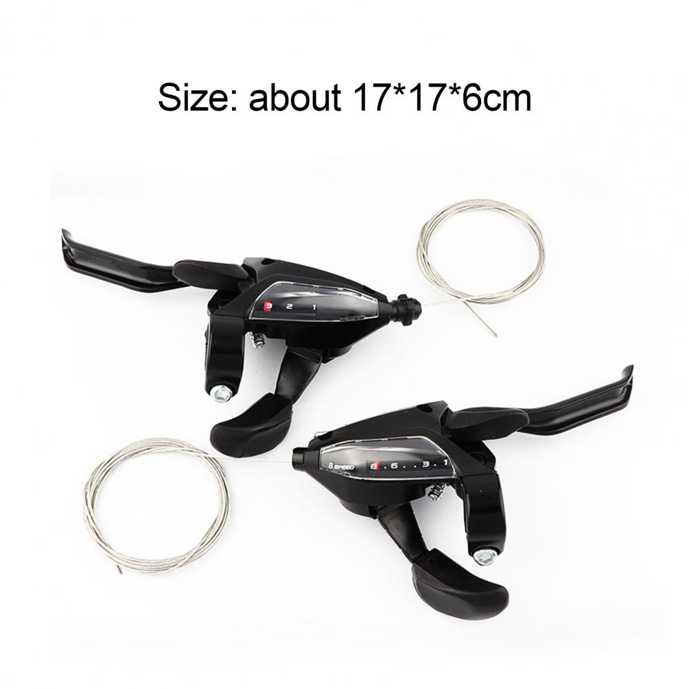 1 Pair EF500-8 Bicycle Derailleur Quick Changing Visual Window Black 24-Speed MTB Gear Shifter for Mountain Bike Accessories