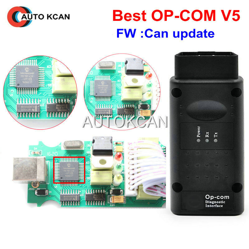 OPCOM V5 OBD2 CAN-BUS Code Reader For 2025 Opel new Diagnostic Scanner PIC18F458 CAN BUS Automotive Tester