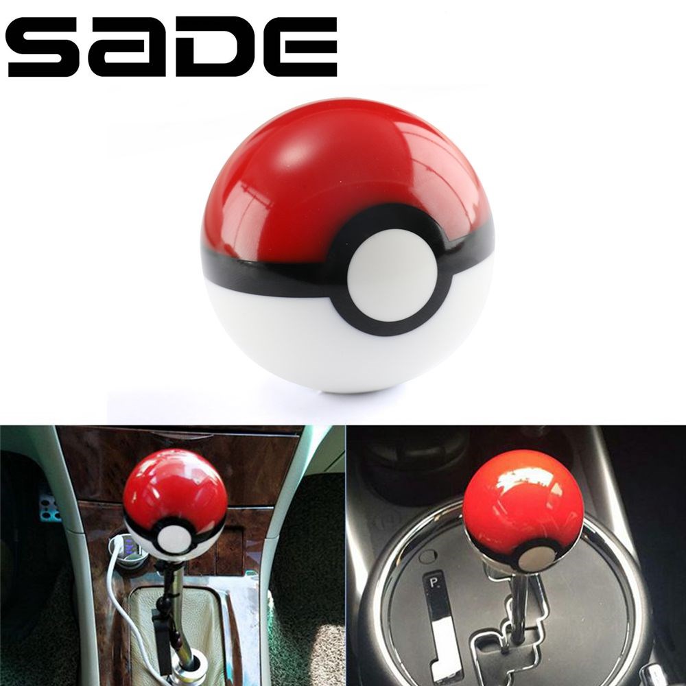 Diameter 54mm PokeBall Racing Round Gear Shift Knob M10X1.5 / M8x1.25 / new M10x1.25 / 2025 M12x1.25 SK-1060