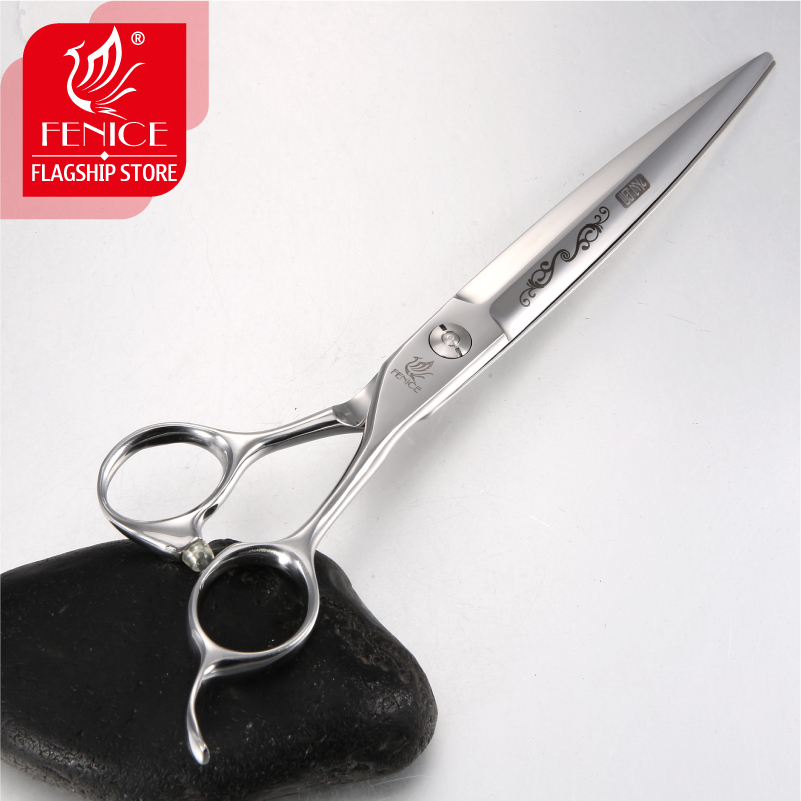 Fenice 7.25 inch Professional Pet Grooming Scissors/Shears,Straight Scissors Cat Dog Grooming Shears,Sharp Edge