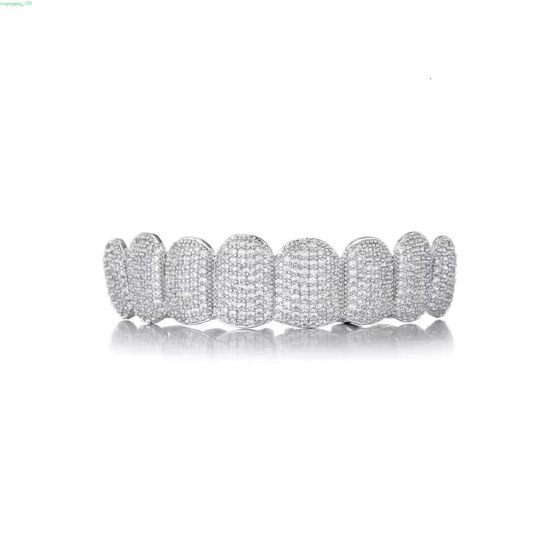 High Quality VVS Dia with Hip Hop Jewelry 14K Gold Sterg Sier Custom Teeth Grillz solid