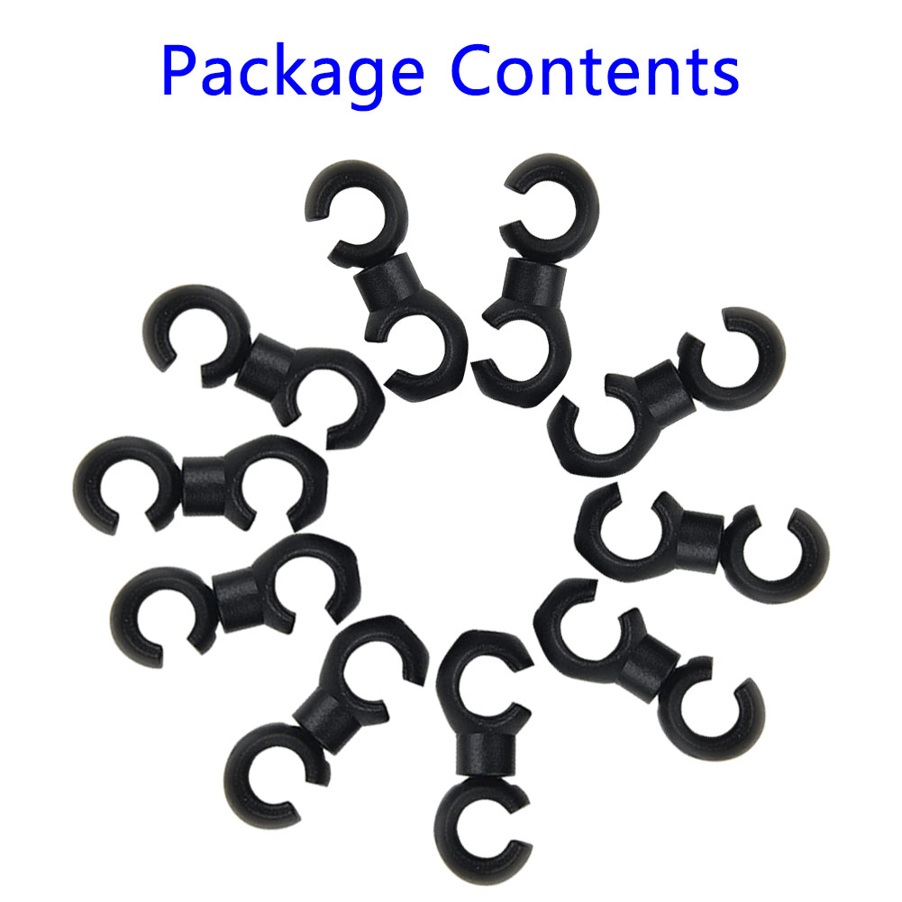 10PCS Bicycle MTB Brake Cable Clips S Shaped Bicycle Brake Lines Hose Hook Clips Holder Guide Hose Buckle Clip For Cycling Tool