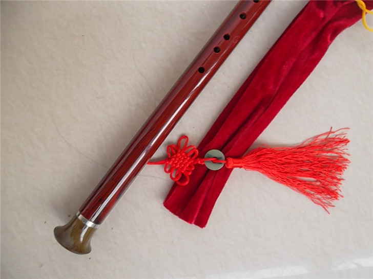 Vertical Playing Bawu Flute F/G Key Flauta Bawu Handmade Detachable BauImitating Padauk Bawu Folk Instrument Bawu for Beginner