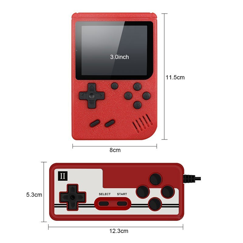 400 IN 1 Retro Video Game Console Handheld 1 or 2 Game Players Portable Pocket TV Game Console AV Out Mini Handheld Player for Kids Gift
