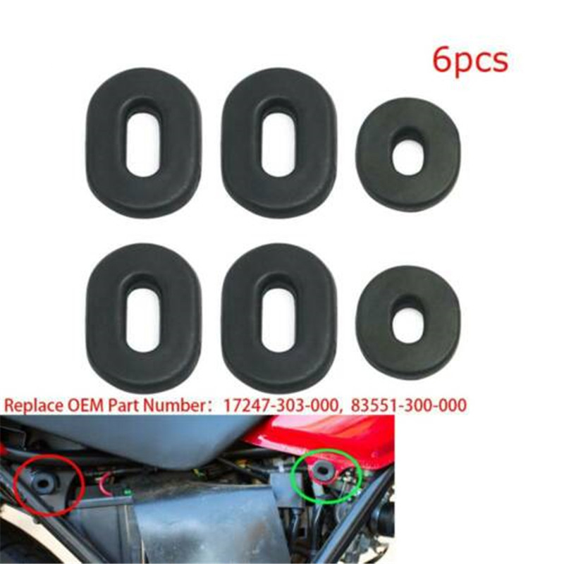 6PCS Motorcycle Fairing Side Cover rubber Grommet For Honda CB100 CL100 SL100 XL100 CB125 CT125 XL125 CB200 CB500 CB550 CB750