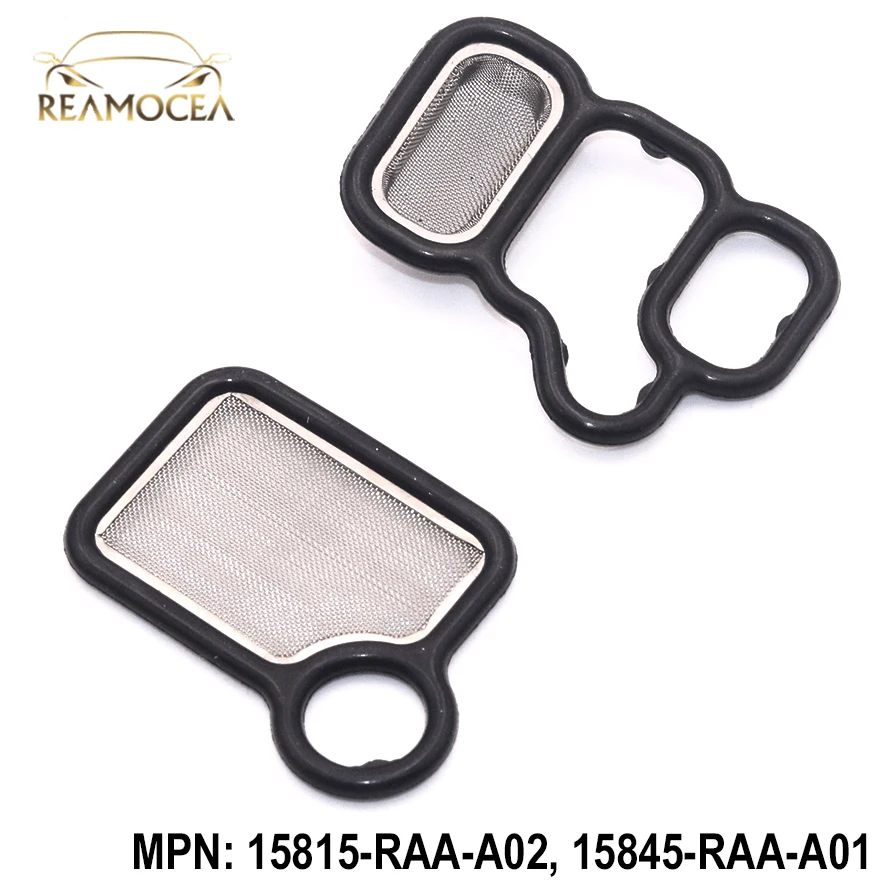Reamocea VTEC Solenoid Gasket Spool Valve Filter Screen Seal 15815-RAA-A02 For Honda Civic Integra Type-R Accord K24A3 Acura