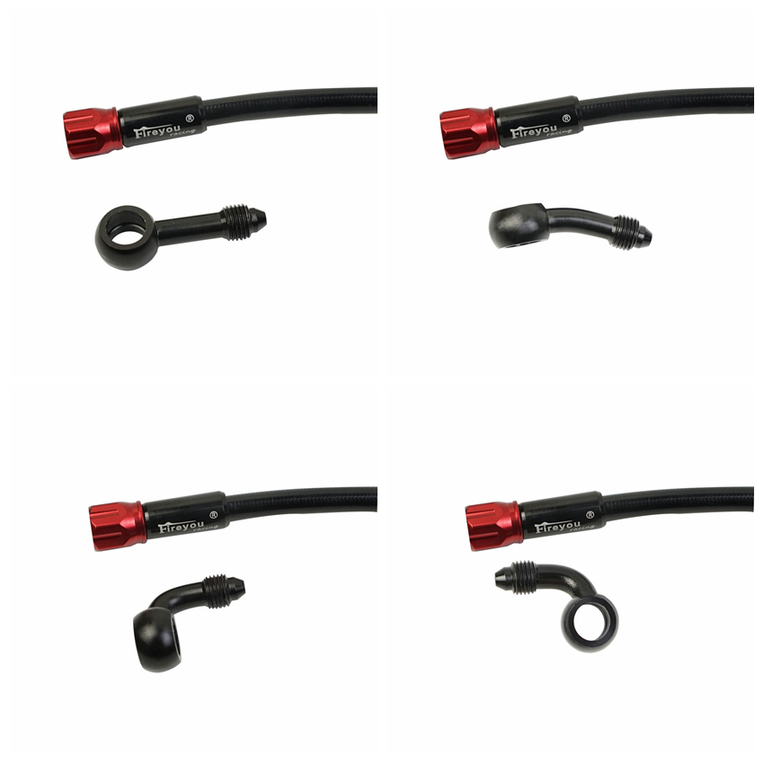 Motorcycle Brake Hose Flexible 2025 Braided Hydraulic DOT Fluid Line AN3 Reinforced new Moto Hose Line for ATV Racing Pitbike Street Bike
