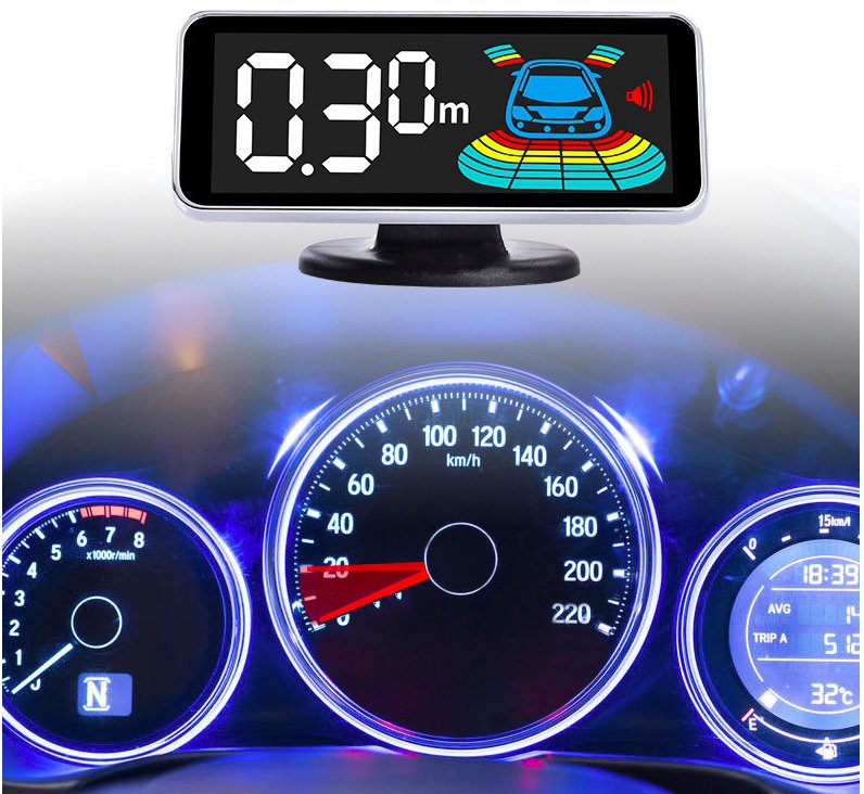 original car parking detector system 6 blind sensor monitor OPS security System OBD Parktronic 360 parking for auto Toyot a