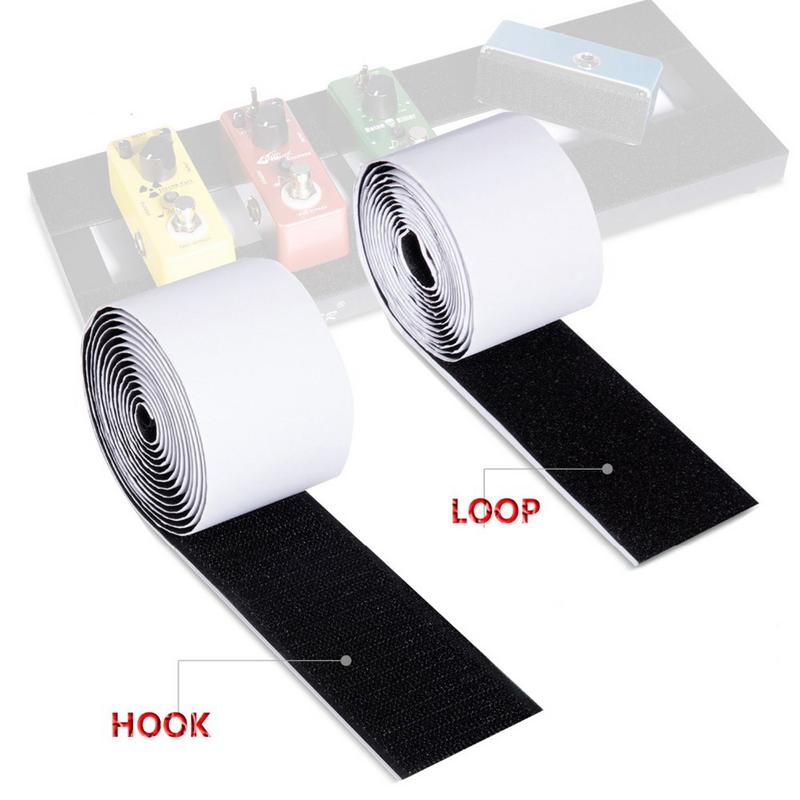 Adhesive Guitar Effect Pedal Tapes Board Pedalboard Pedals Mounting Tape Length 2M Width 5CM Hook Loop Guitar Accessories