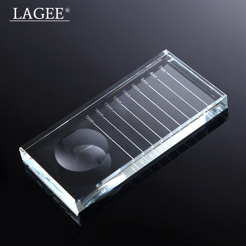 ed Individual Eyelash Glue Holder Eyelashes Extensions Adhesive Pallet Makeup Tool For Transparent Arrival Rectangular Crystal
