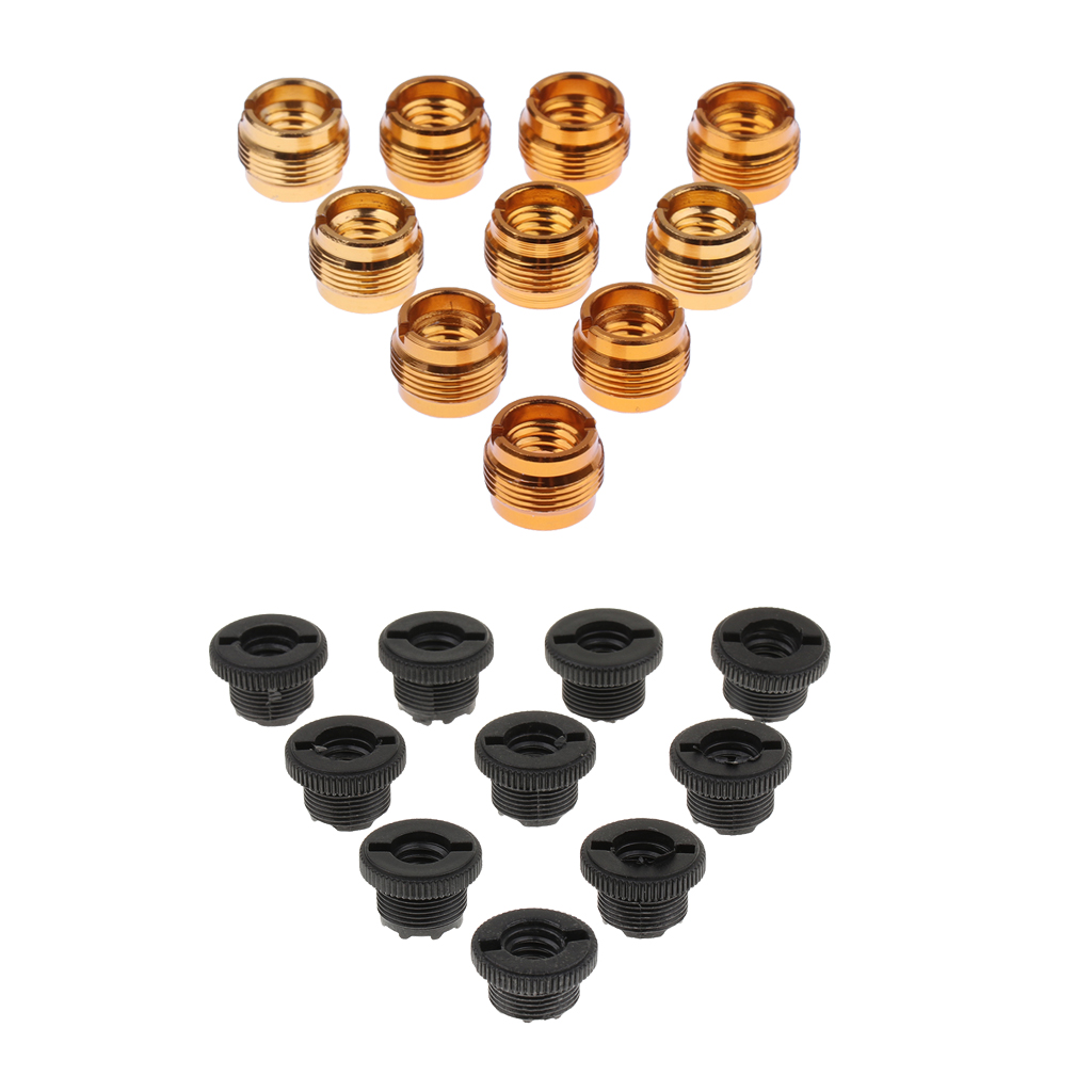 10x Microphone Clip Screws Thread Adaptor 3/8" to 5/8" Converter Connector for Shock Mount Kinds of Bracket