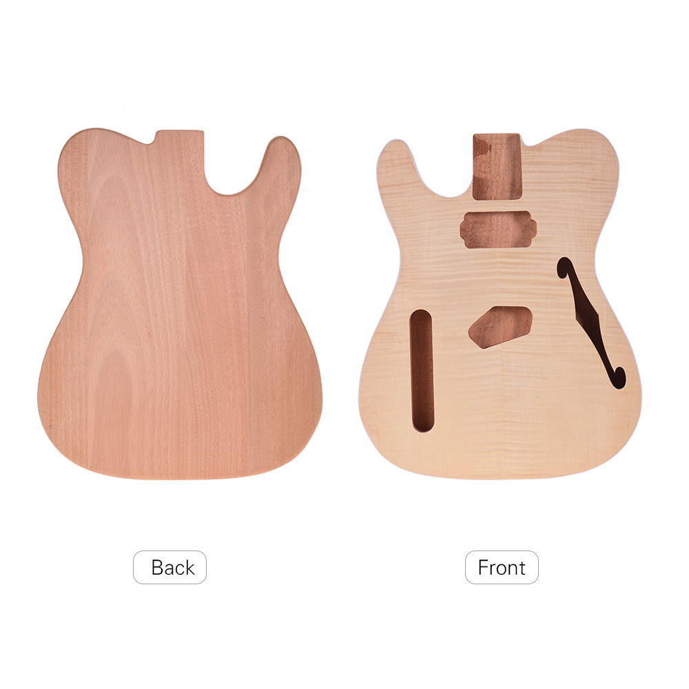 Unfinished Guitar Body Mahogany/ Basswood /Sycamore Wood Blank Guitar Barrel for Electric Guitars DIY Parts Guitar Accessories
