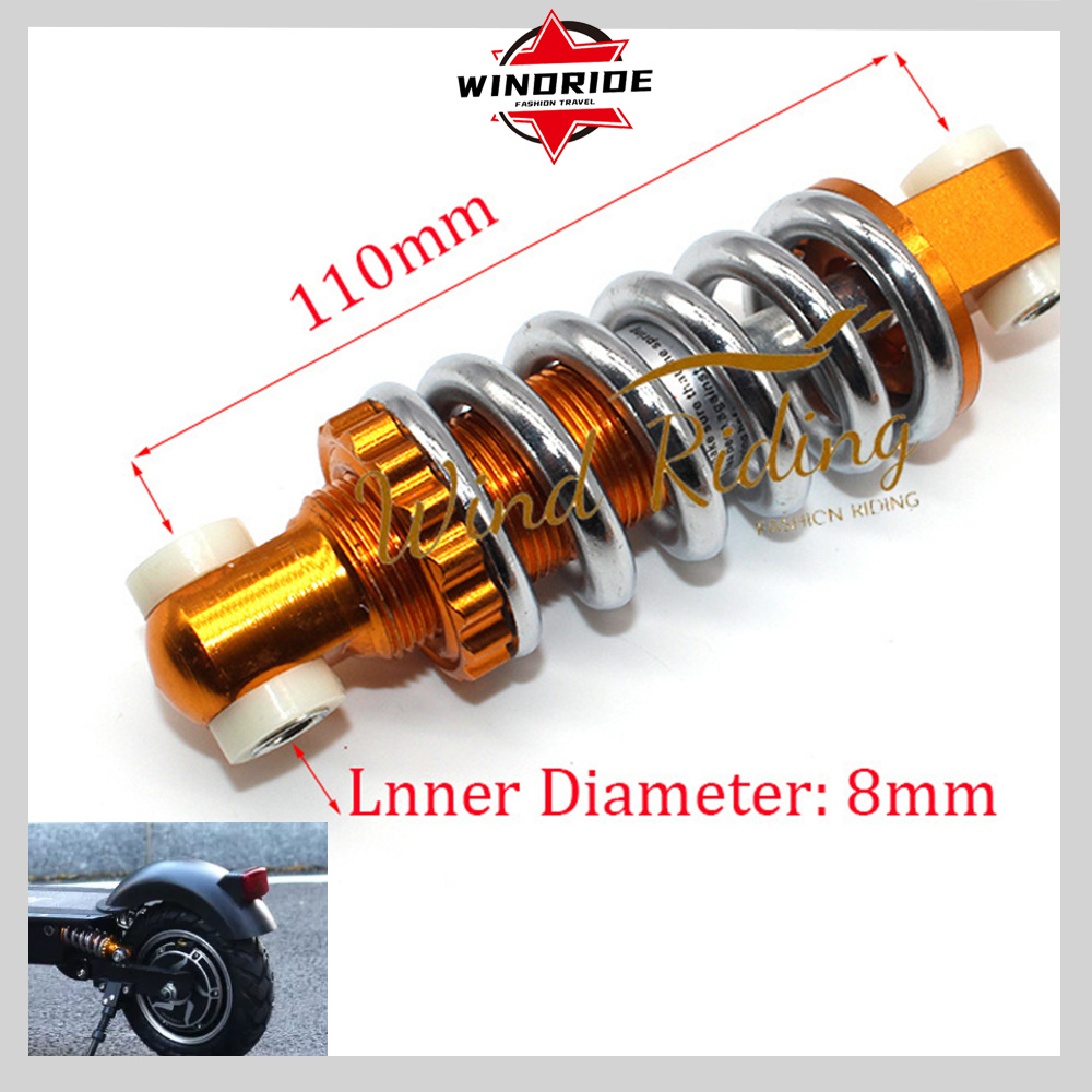 Electric Scooter Rear Support Shock Absorber Rear Spring Shock Absorber Center Distance 110mm / 115 / 125mm Gold Shock Absorber