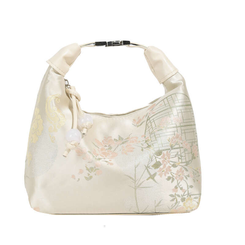 Small group embroidery for women 2024 new summer single shoulder crossbody bag, Chinese style handbag, dumpling bag