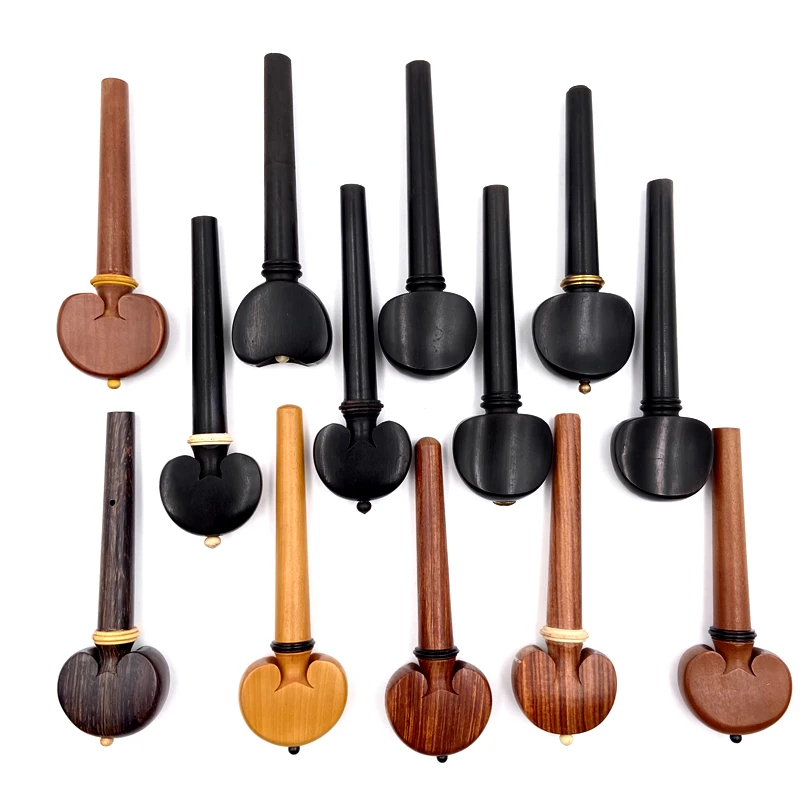4pcs professional cello Tuning Peg 4/4.3/4.1/2.1/4.1/8 cello pegs Jujube wood/ebony/boxwood/rosewood Parts Accessories Fittings
