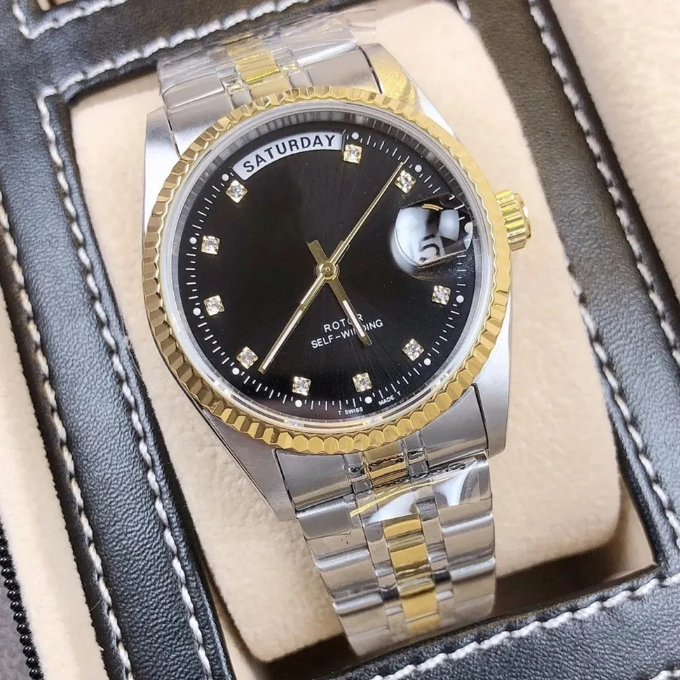 U1 Top-grade AAA Watch Prince Princess Day Date M74000-0012 Watches Men Women Automatic Mechanical Movement Sapphire Glass Stainless Steel Strap Wrist