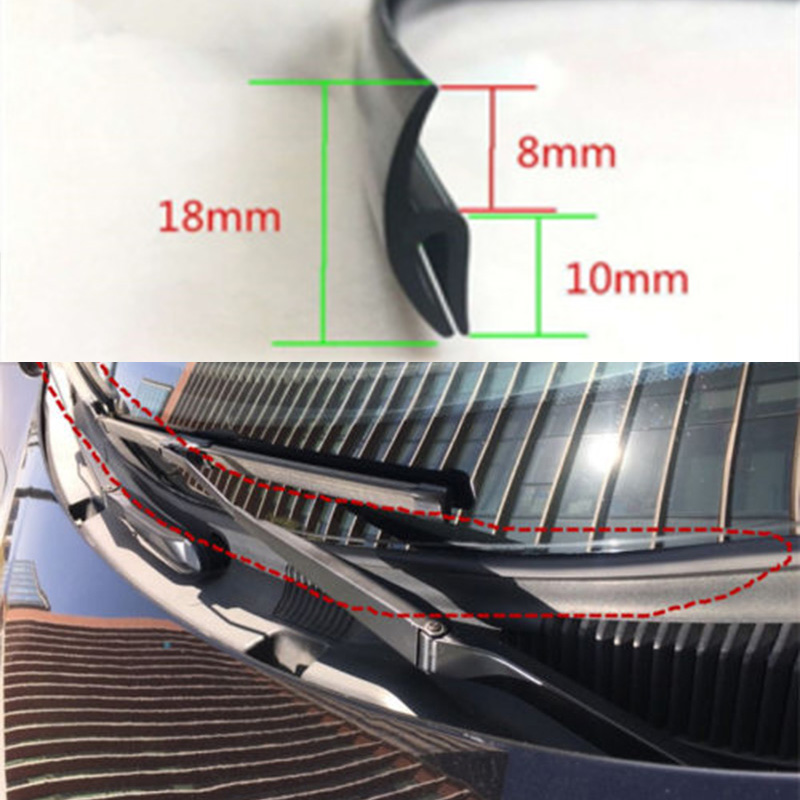 Ageing Rubber Seal Strips Under Windshield Panel For Honda Civic 2006-2011 Accord Fit Crv Toyota Corolla RAV4 Yaris Auris Camry