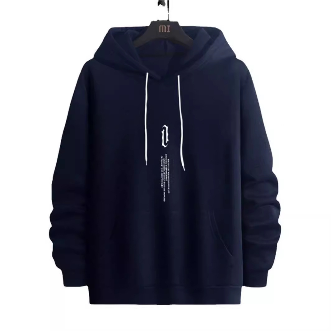 Designer's autumn winter new men's pullover printed hooded sweatshirt, personalized and fashionable sweatshirt