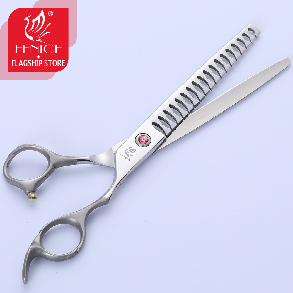 Fenice 7 inch professional dog thinning scissors in dog scissors for pet grooming shears ножницы для стрижки собак maka tijeras