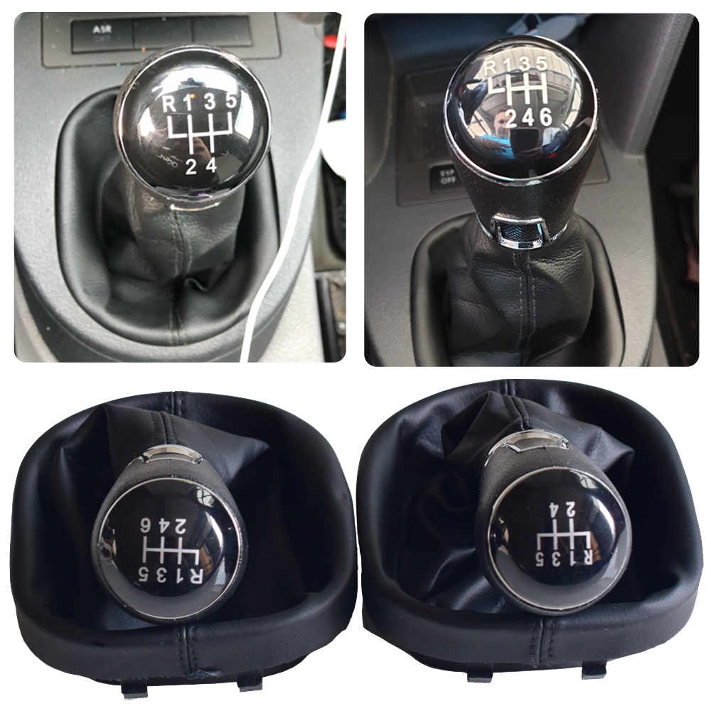 2025 For VW Touran 2003-2010 Caddy 2 2004 2005 2006 2007 2008 2009 Unique Stylish new 5/6 Speed Gear Shift Knob Gearstick Gaiter Boot