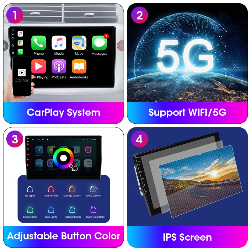 Android 11 for VW Volkswagen Tiguan 1 NF 2006-2016 Multimedia Video Player 2 Din Carplay Stereo GPS DVD Head Unit Audio Radio 9"