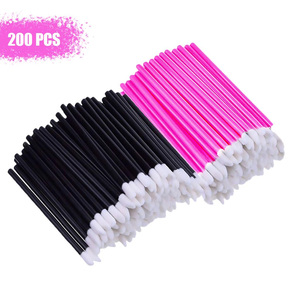 bd Disposable Brushes Pcs Lip Lipstick Gloss Wands Make Up Brush Portable Applicators Makeup Tool Kits stick up