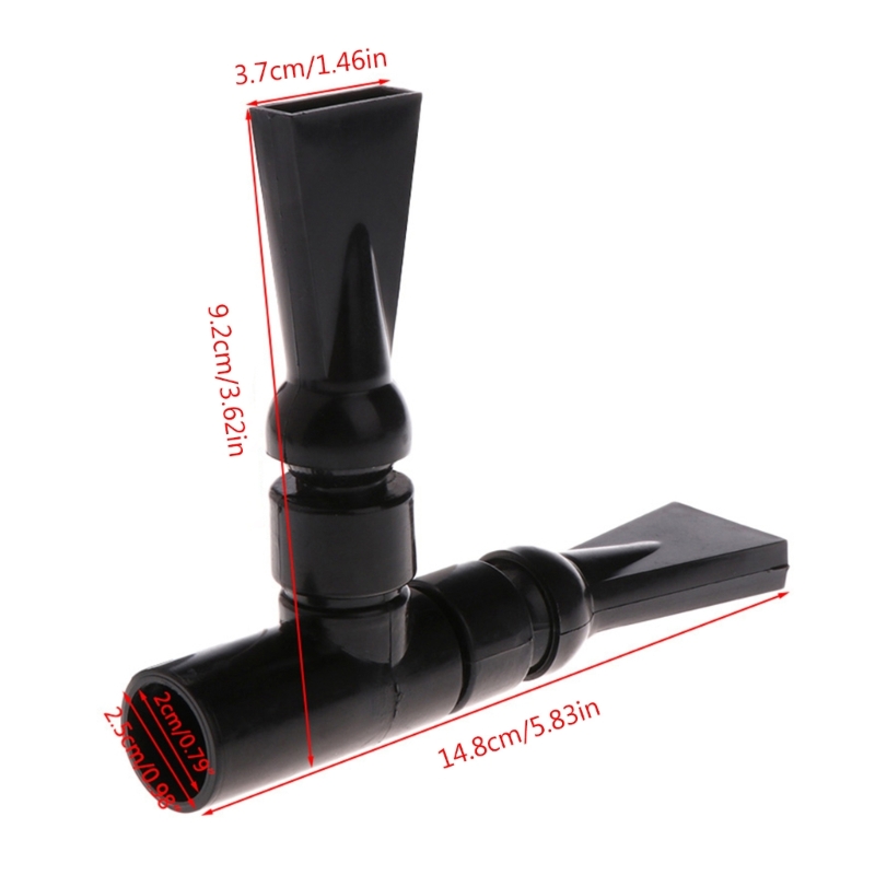 Plastics Outflow Pipe Connector Black Duckbill Nozzle for Aquarium Filter Outlet Tubes Fits for Most Filters