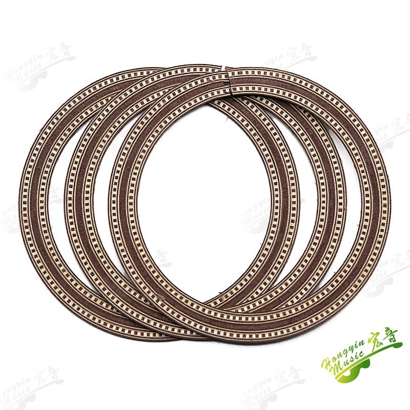 Ukulele Small Four-string Guitar Sound Hole Circle Rosewood Maple Abalone Color Shell Mosaic Caliber Pattern Ukulele Accessories