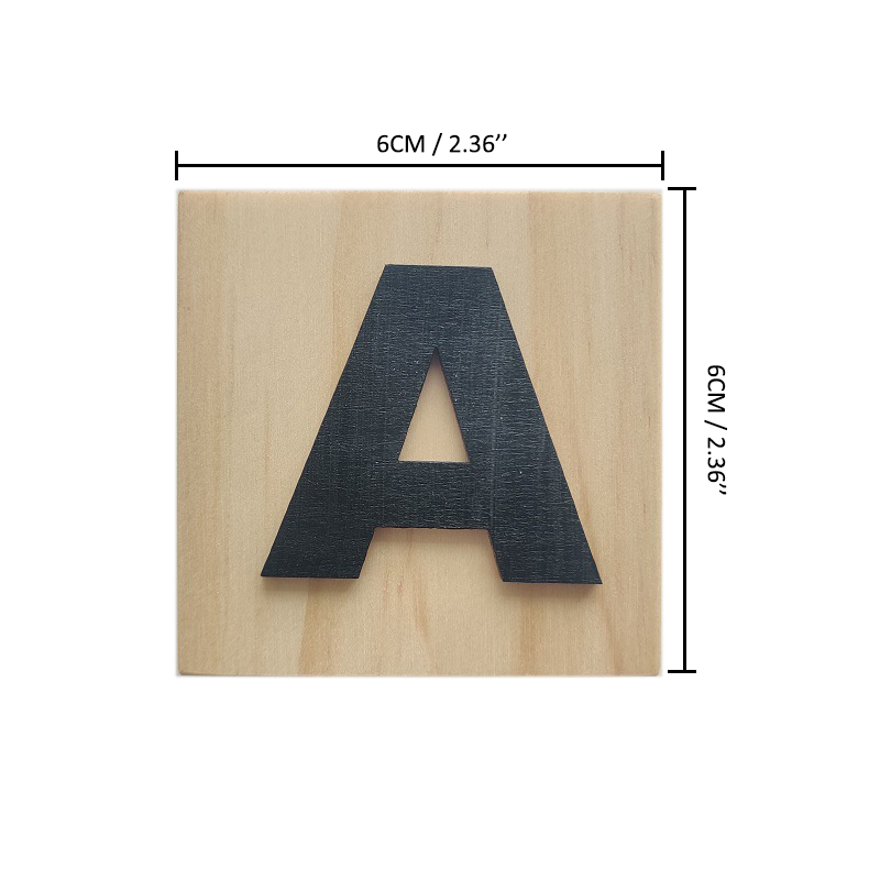 hot sale Large Cube Letter Wooden Baby First Name Cubes Personalized ABC Blocks Kids Nursery Room Decorations Preschool Learning Toys