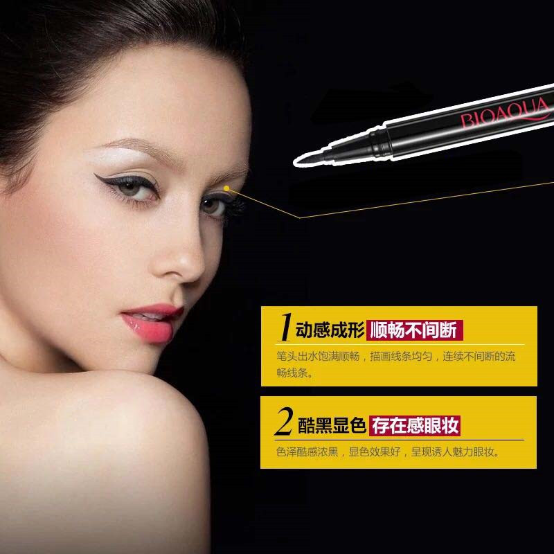 c b Lasting Eye pcs Black Long Liner Pencil Waterproof Eyeliner Smudge Proof Cosmetic Beauty Makeup Liquid Pen liner