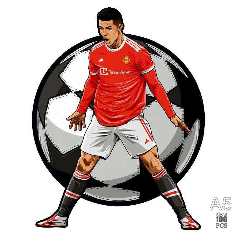 Star Wooden Football Puzzle Fun Sports Player Character Wooden Puzzle Adult Children Christmas Gift Education Game W241104359 4