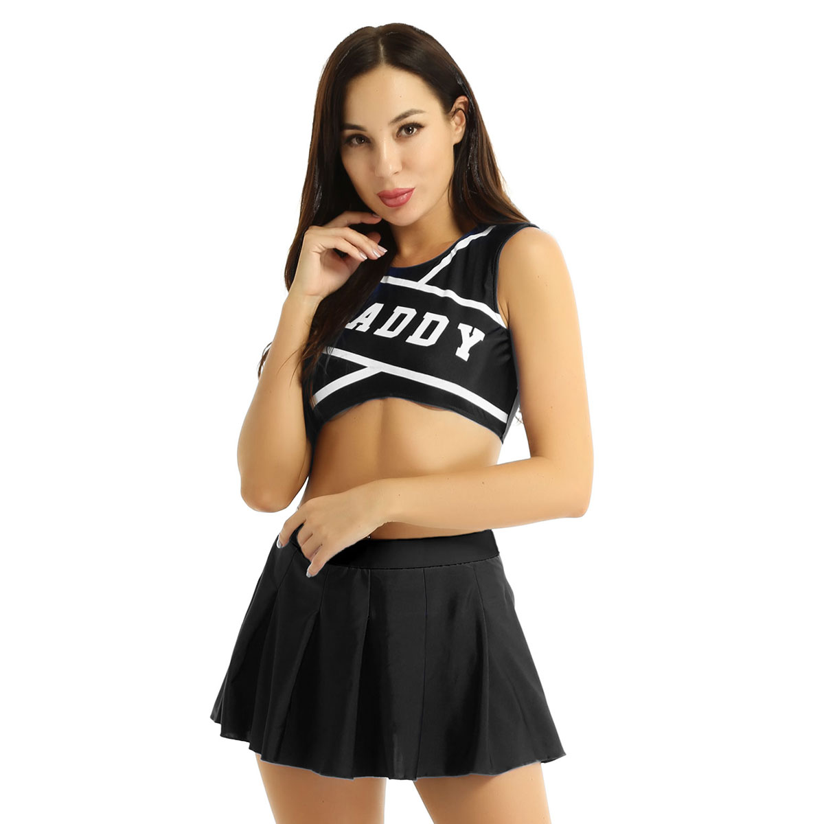 Cheerleader Costume for Women - Daddy Printed Cheerleading Uniform Fancy Dress