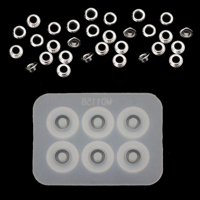 One Pack S925 Beads Cap Silicone Mold Kit Add-a-Bead Bracelet Beads with Hole Jewelry Making Tools DIY Epoxy Resin Molds