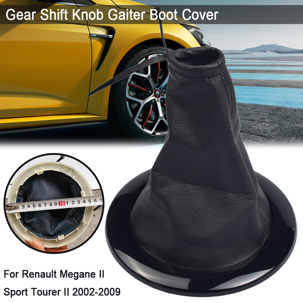 For new Renault Megane 2 2 II Sport Tourer II 2002-2009 Car Gear 2025 Shift Knob Gaiter Boot Cover Lever Shifter Case