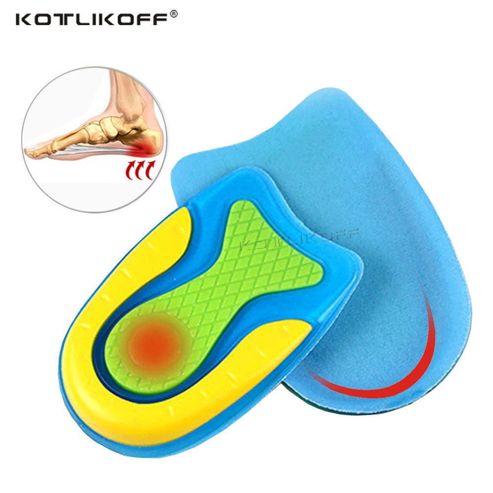 Silicone Gel Insoles For Heel Spur Plantar Fasciitis Insoles Shock Absorption Comfortable Shoe Insoles Gel Soft Heel Cup Insert 240329