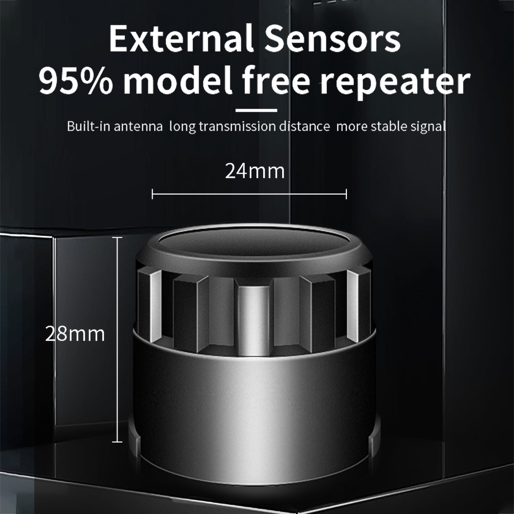 Universel Truck Tire Detector TPMS 18 Waterproof External 2025 Sensors Real-time Monitoring Tire Pressure new Temperature Abnormal Alarm