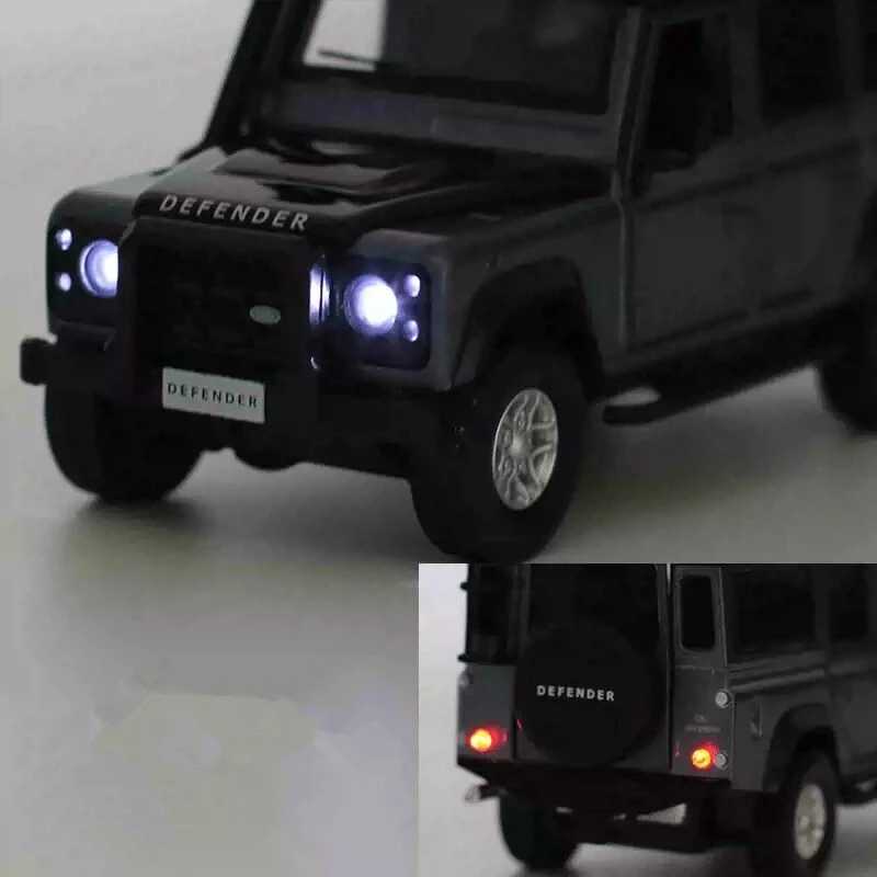 1 32 Range Rover Defender Alloy Car Model Diecast Metal Toy Off-Road Vehicles Car Model Simulation Collection Childrens Toy GiftXJ241109