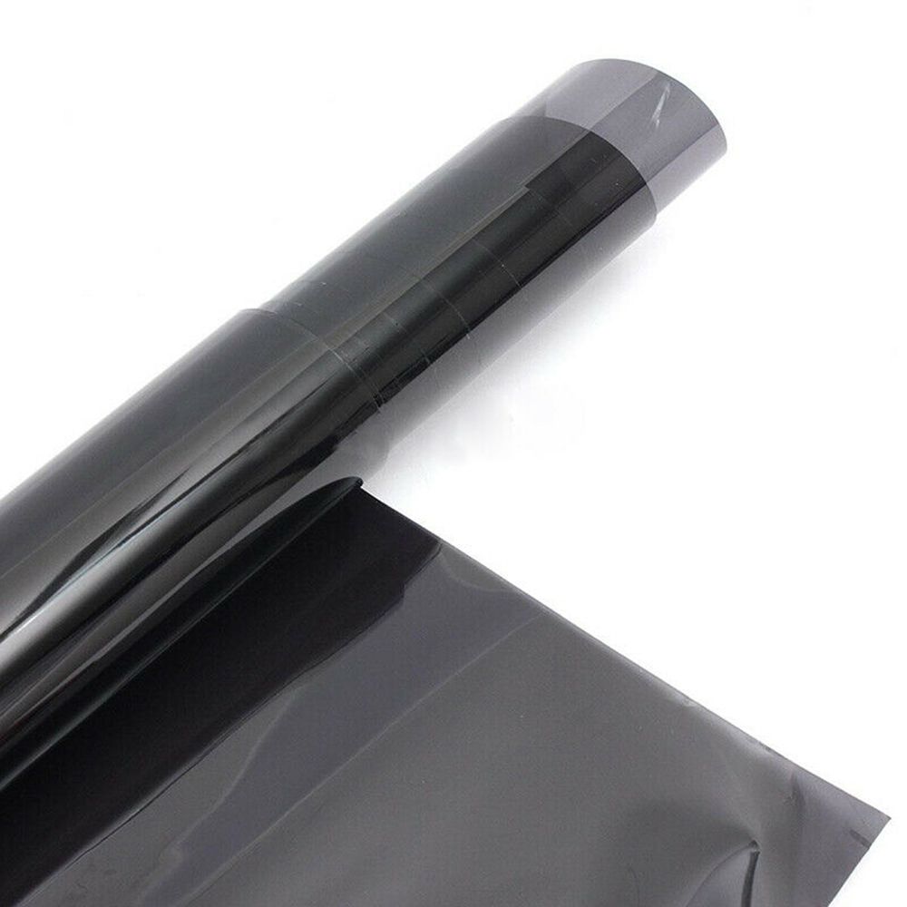 VLT Window 5% Car Tint ddmysmile Professional Dark Black Film Uncut Sunshade Film Auto Glass Sticker 300X50cm 100X50cm Smile 5%
