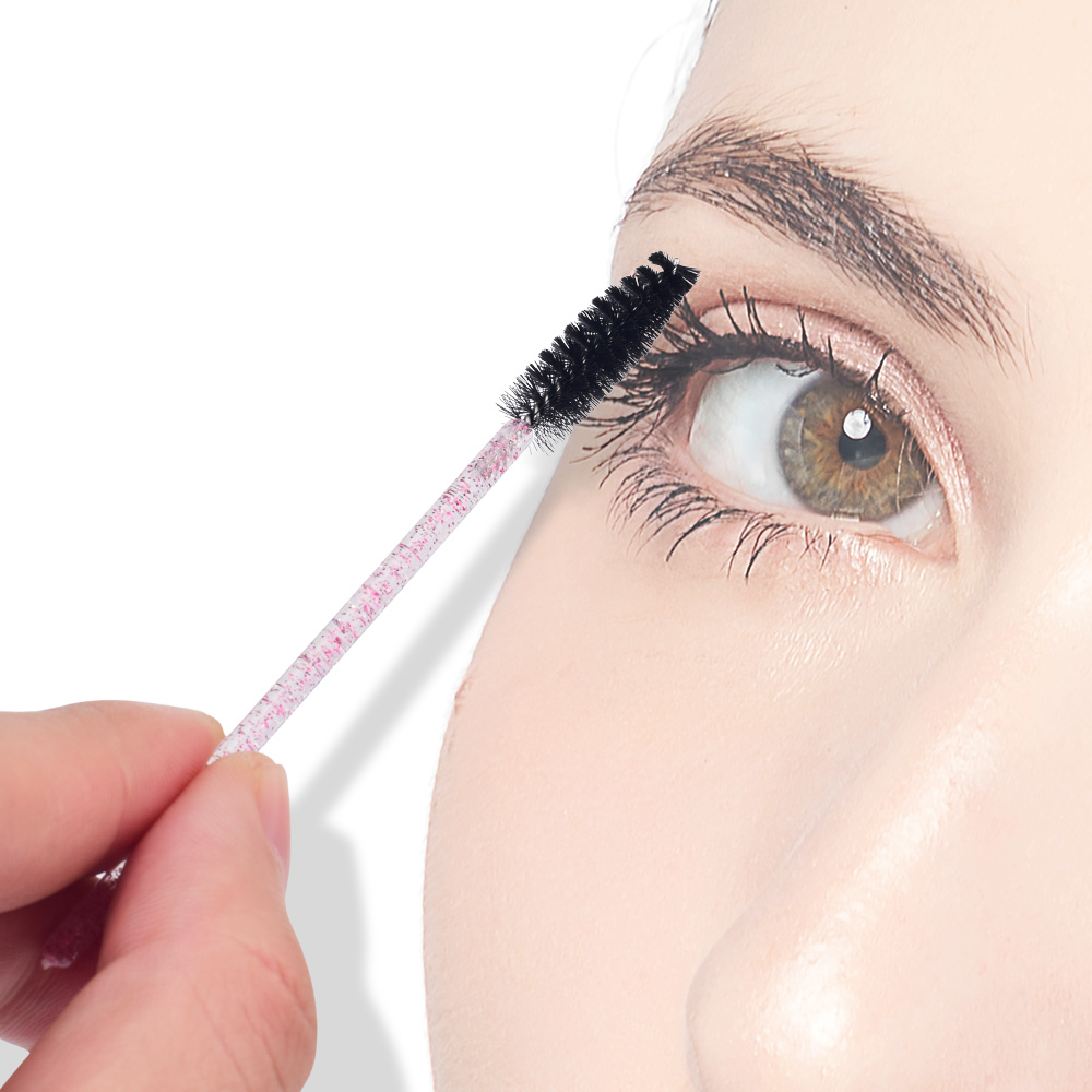 b Eyelash Blackhead Crystal Pcs Disposable Brush Mascara Stick Applicator Graft Curly Comb Beauty Makeup