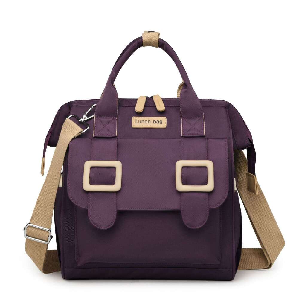 Multi functional lunch fashionable versatile, suitable for going out, mom baby picnic bag, waterproof and insulated, lightweight women's bag