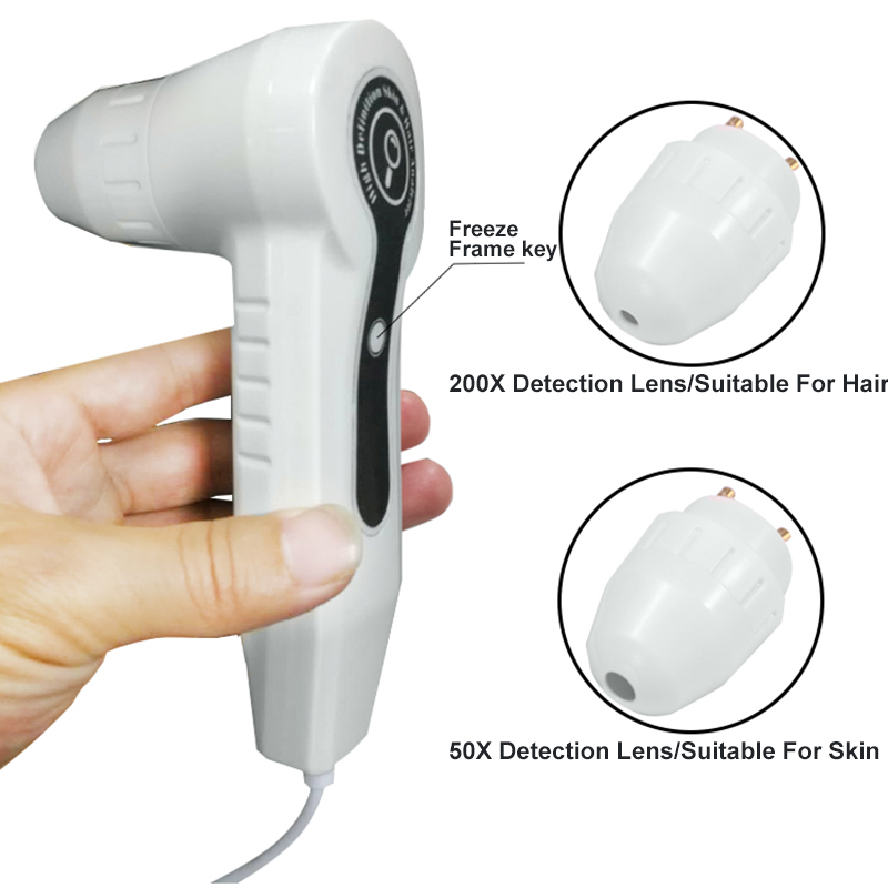 cca Professional Hair New UV Skin Follicle Detector Magnifying Analyzer Scalp Pigment Inch X Tester Beauty Salon