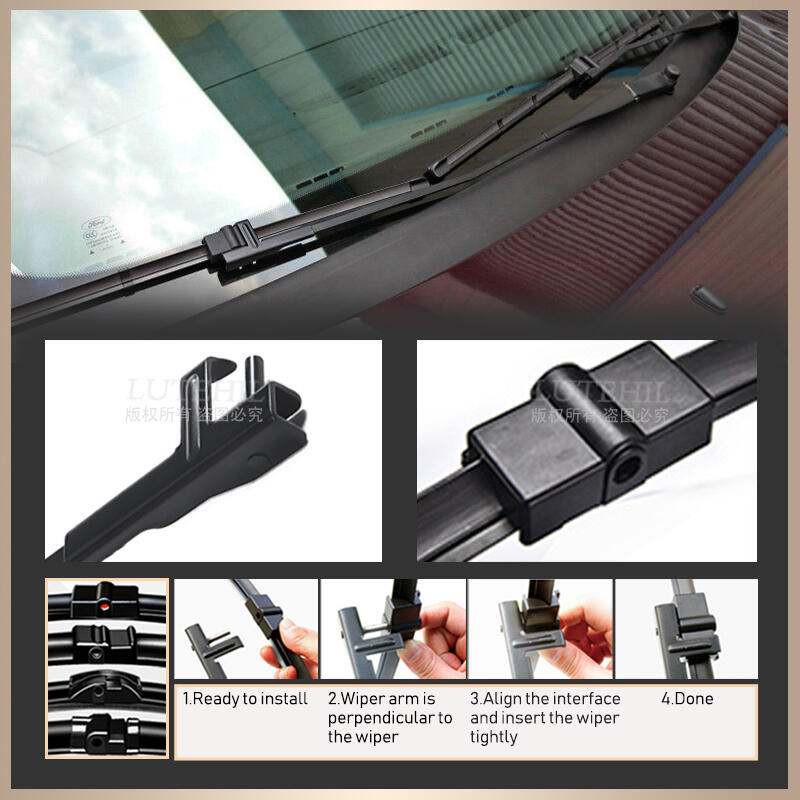 Wiper LHD Front & Rear Wiper Blades 2025 Set For Peugeot new 207 Hatchback 2006 - 2014 Windshield Windscreen Front Rear Window 26"+17"+16