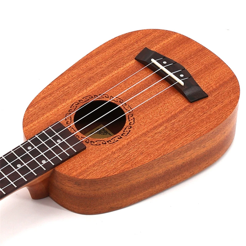 21 inch Small Ukulele Pineapple-shaped Soprano Uku Wholesale All Sapele Ukelele 4 String Rosewood Fingerboard Music instrument