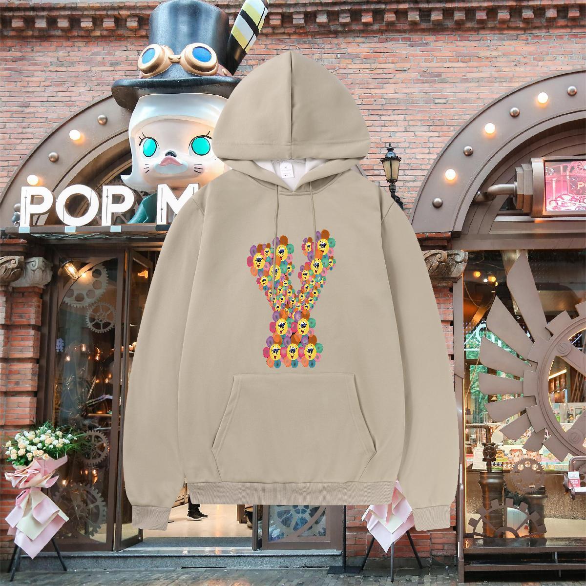 2024 Autumn Winter Unisex Sweatshirts Breathable Drawstring Cool Design Men's Hooded Sweatshirt DIY Pullover Hoodie Hip Hop Thick Plush