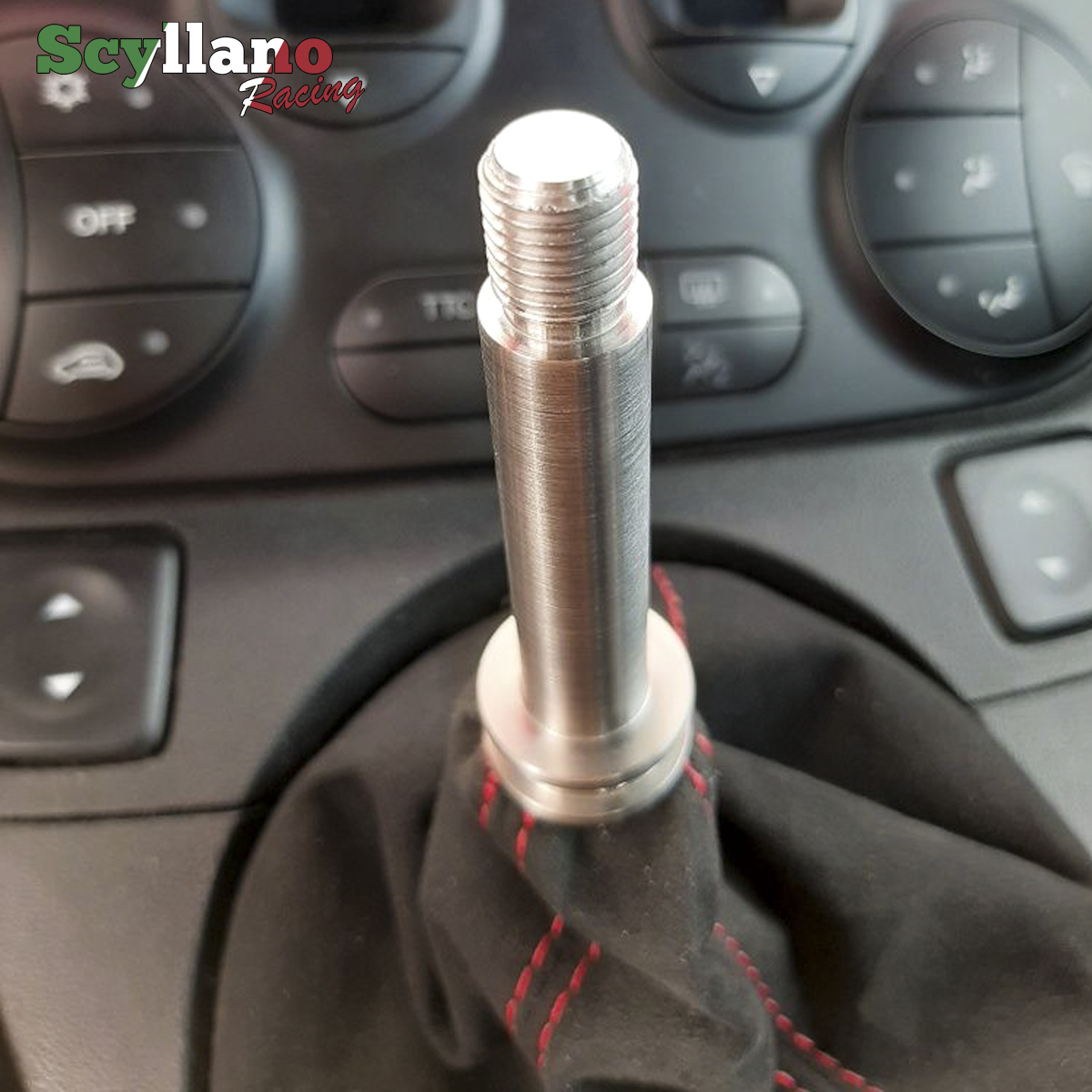 CNC Machined Stainlees Steel Biposto Original Knob Adapter For Abarth 500 595 695 From 2008 To Date Knob Connector M12 Screw