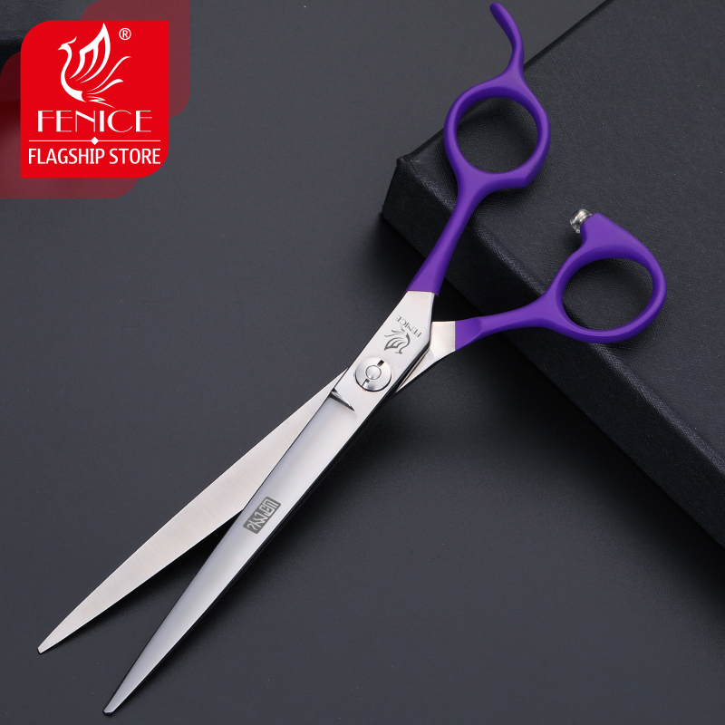 Fenice Dog Scissors 6.75 inch Pet Dogs Gromming Scissors Straight Shears Sharp Edge Animals Dog Scissors Cutting Tool makas
