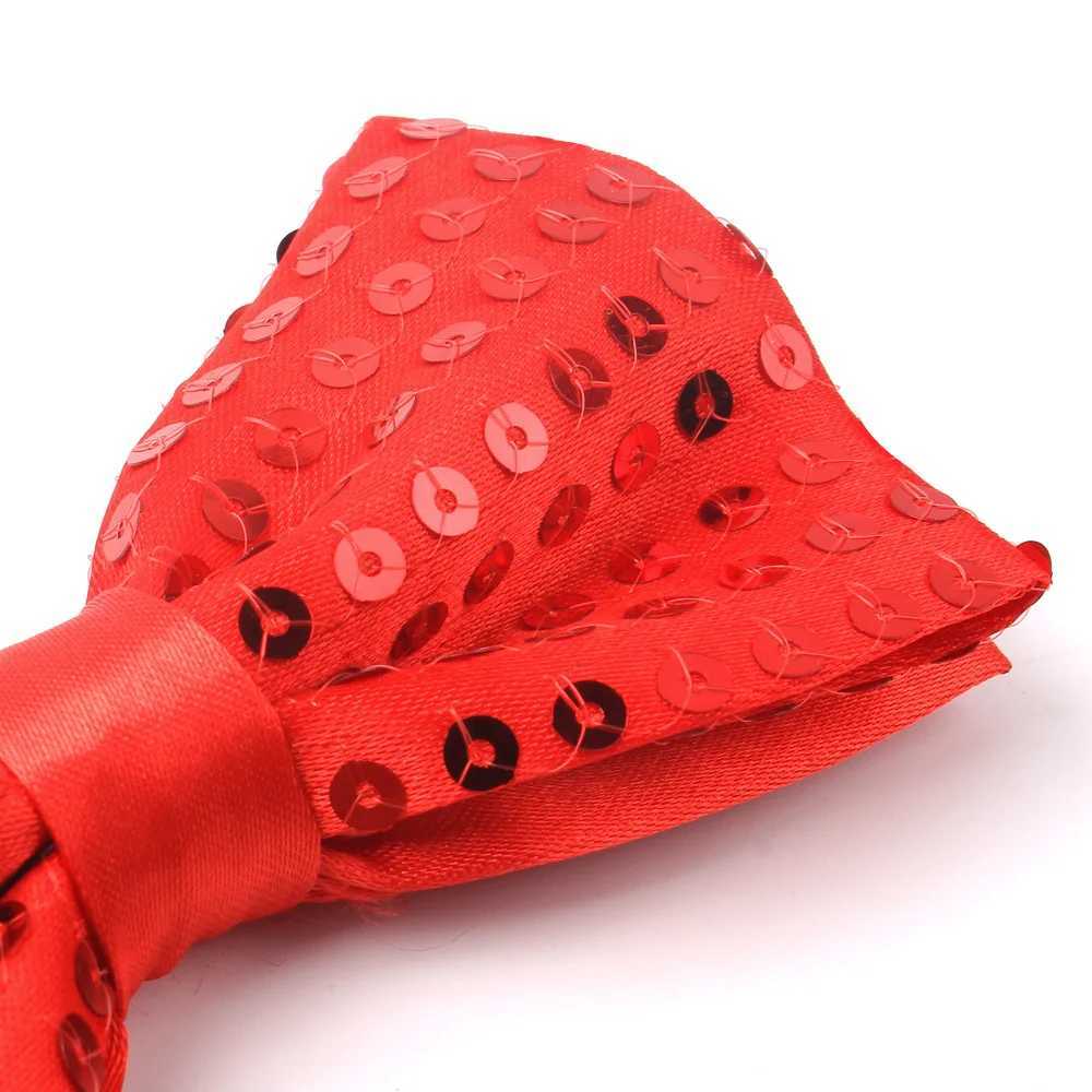 Fashion Bow Tie Men Women Classic Sequins Bowtie For Wedding Party Bowknot Adult Mens Bowties Cravats Yellow TieX241109